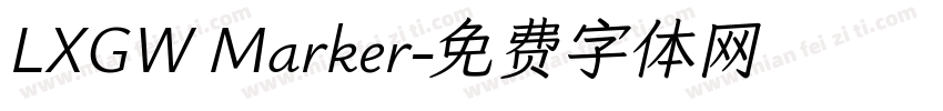 LXGW Marker字体转换
